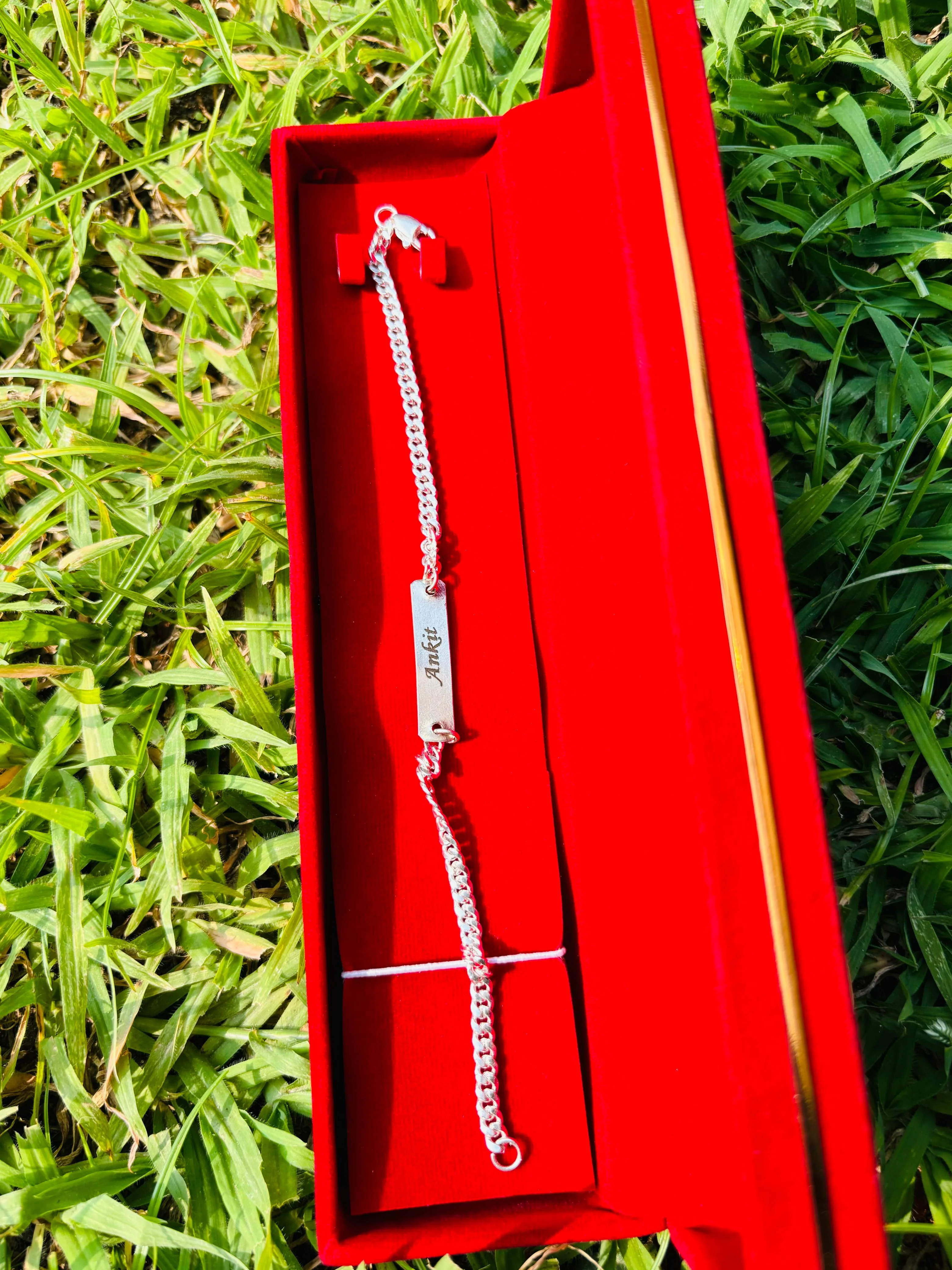 Personalised Original Silver(Chandi) Name Bracelet - Image 3